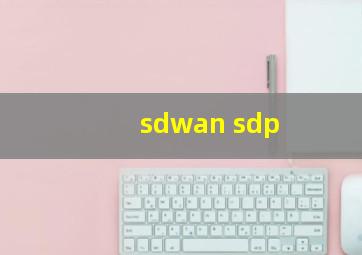 sdwan sdp